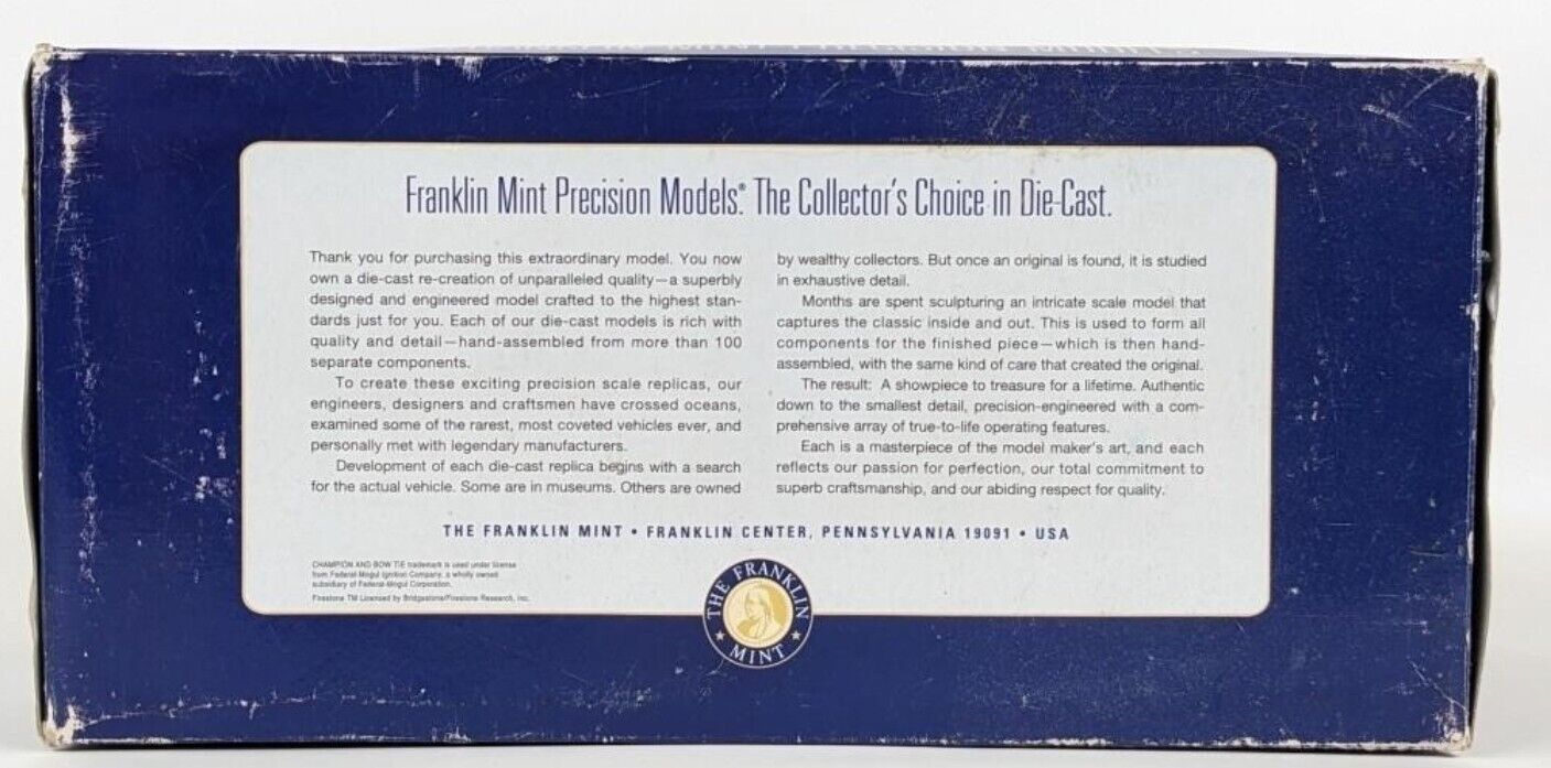 The Agajanian Special 98 Franklin Mint Precision Models Die Cast Replica NIB