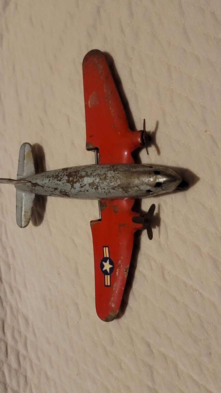 VINTAGE Wyandotte TIN TOY PLANE NICE  473-F