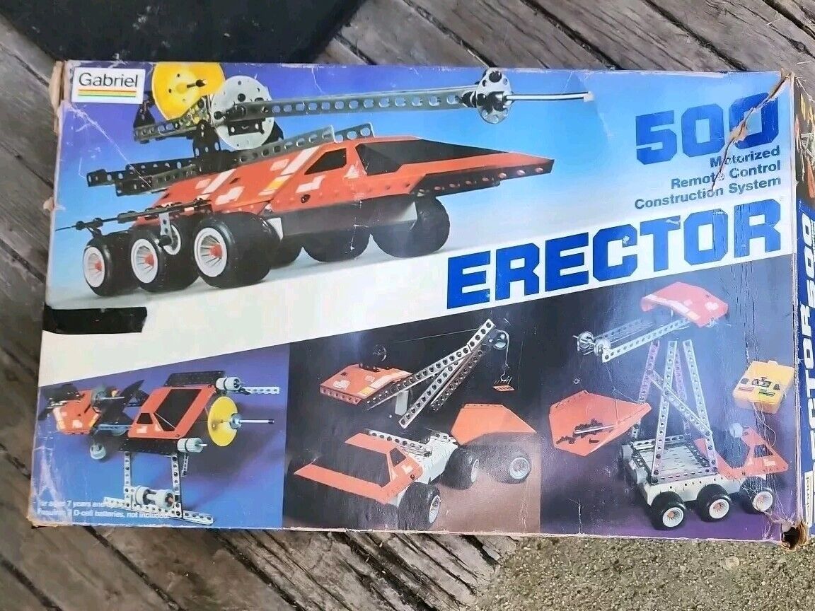 VINTAGE GABRIEL ERECTOR 500 MOTORIZED REMOTE CONTROL CONSTRUCTION