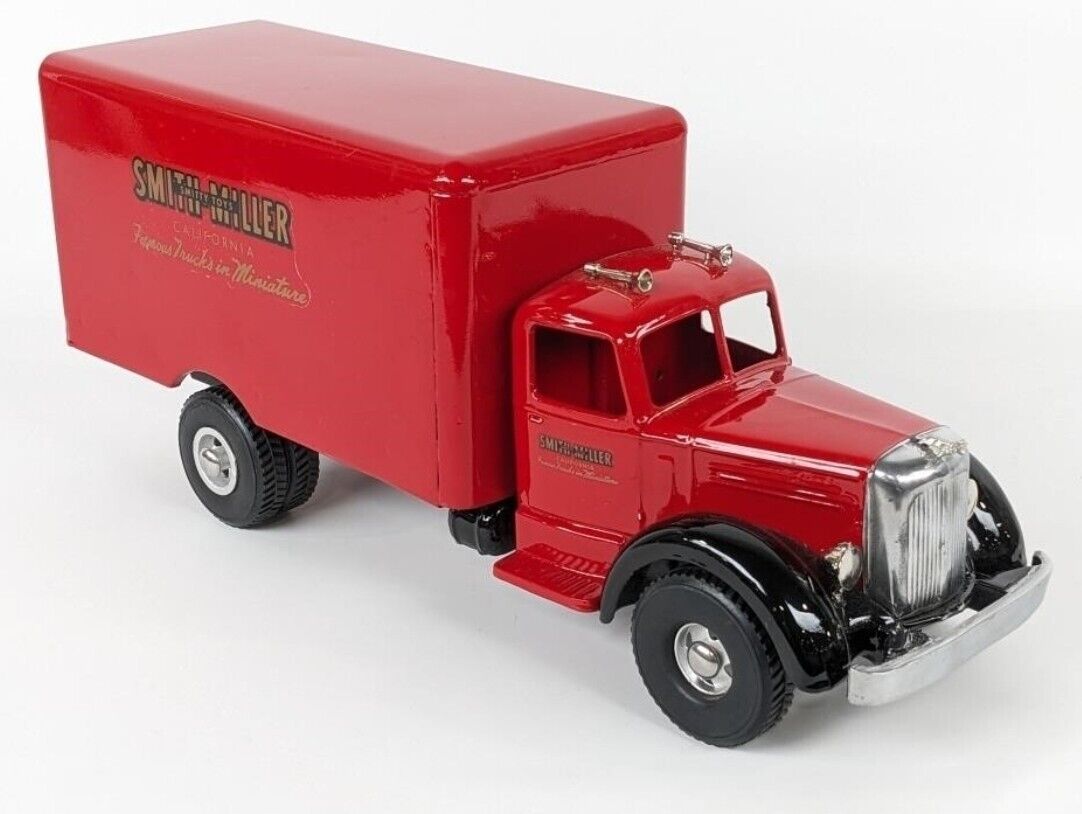 Vintage Restored Smith Miller Smitty Toys Red Van Box Truck 