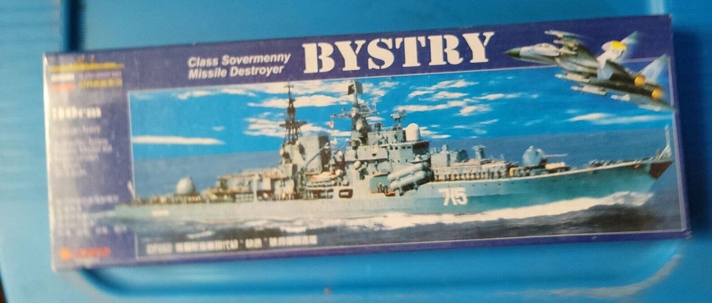 Zhengdefu Russian Navy Missile Destroyer BYSTRY Model Kit 30cmNEW READ