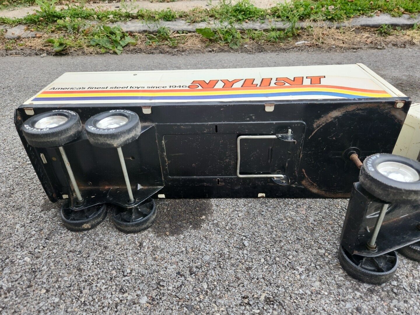 Vintage 27” Tractor Trailer Toy Truck 1970s Finest Steel Toys RARE collectors