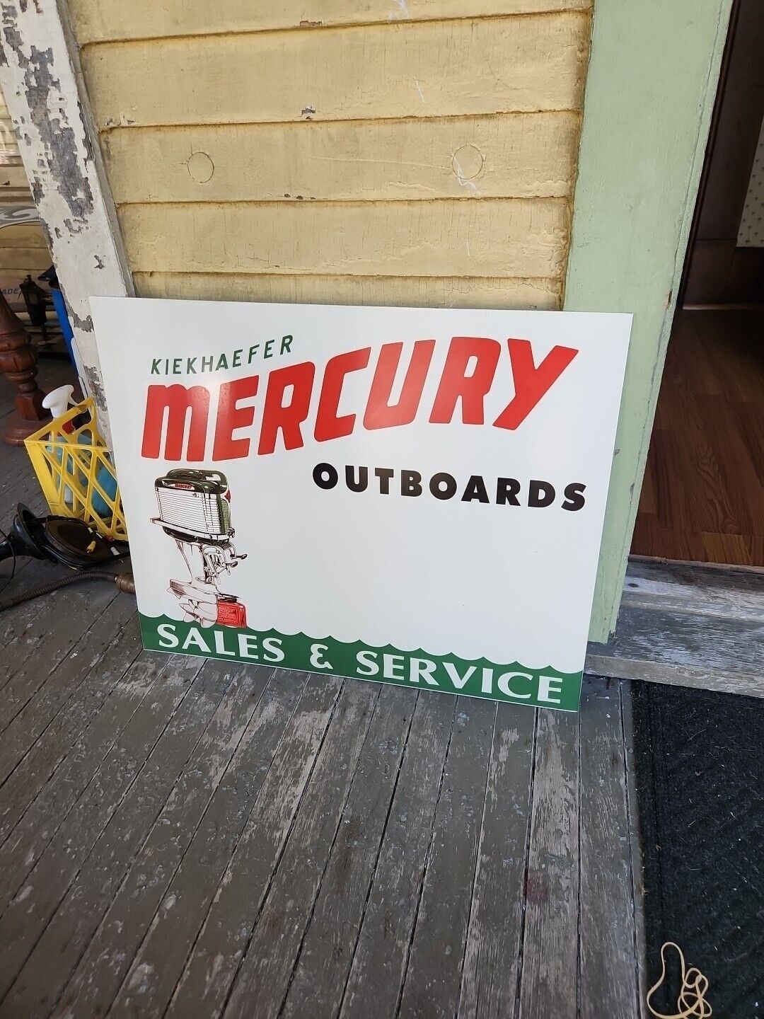 Mercury Outboards Motors Service marine  Gasoline metal sign Oil Gas Dealer Boat