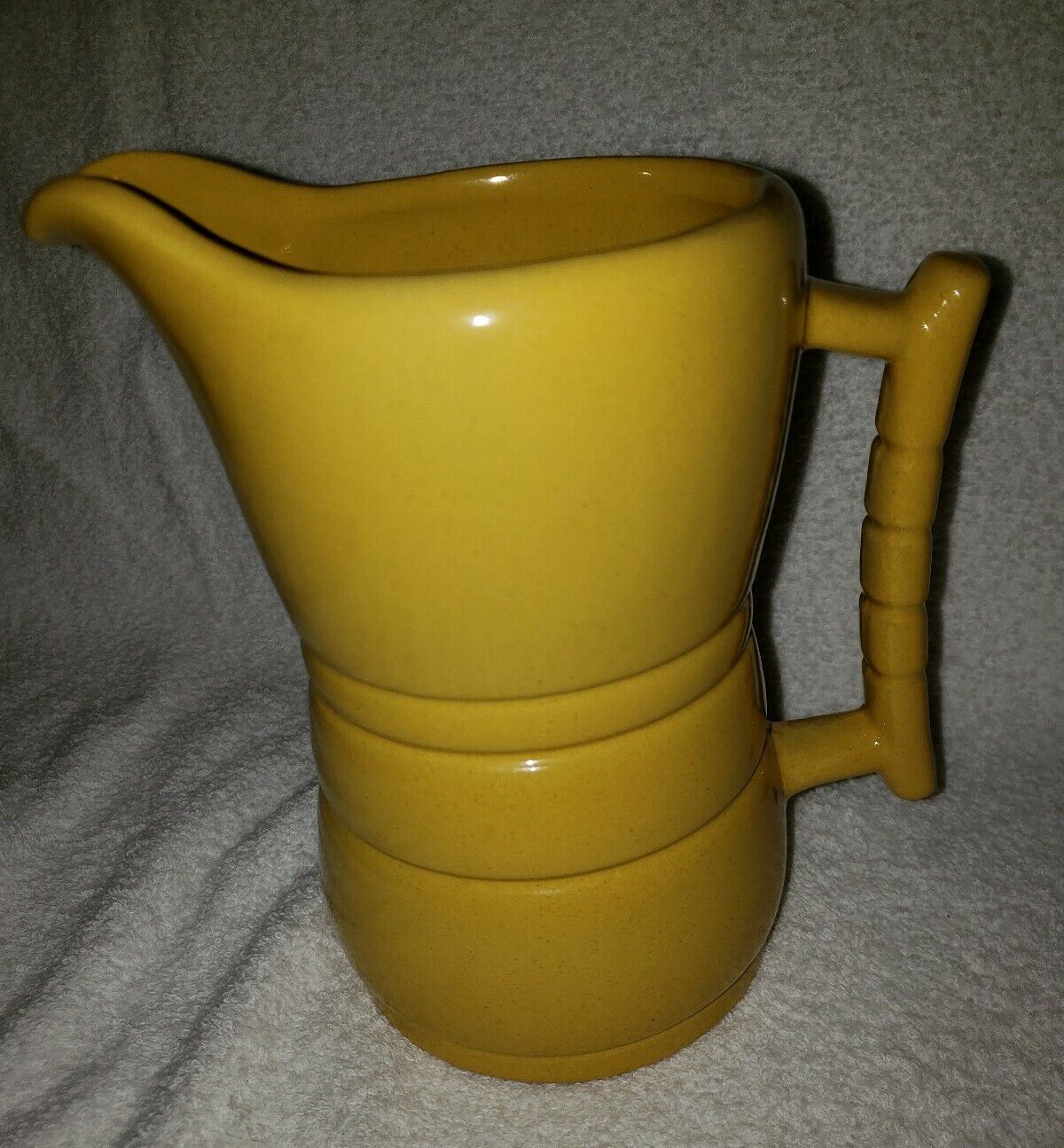 Vintage Frankoma Pottery 7.5" PITCHER # 26D Plainsman Desert Gold, MCM Western