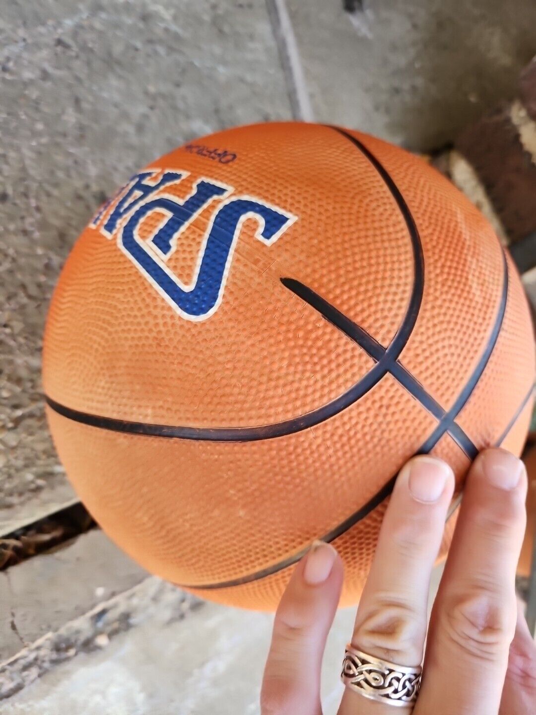 Vintage 76 Gasoline Orange Logo Promotional Souvenir Basketball Original Display