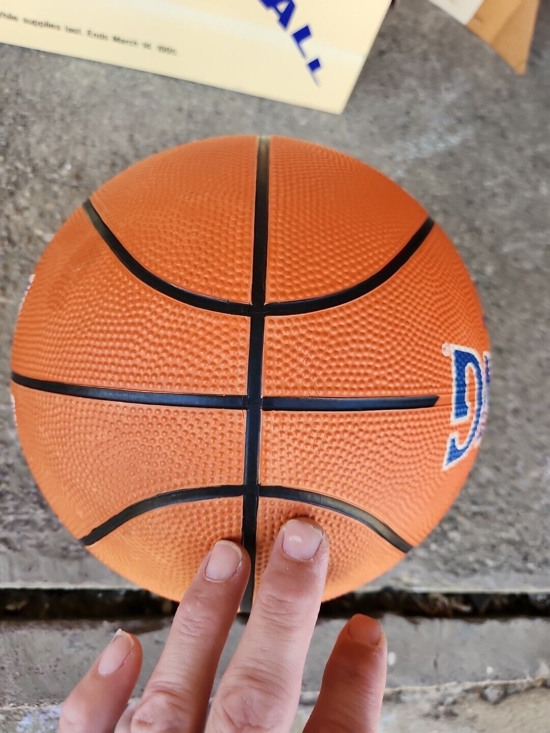 Vintage 76 Gasoline Orange Logo Promotional Souvenir Basketball Original Display