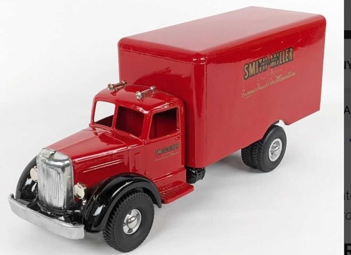 Vintage Restored Smith Miller Smitty Toys Red Van Box Truck 