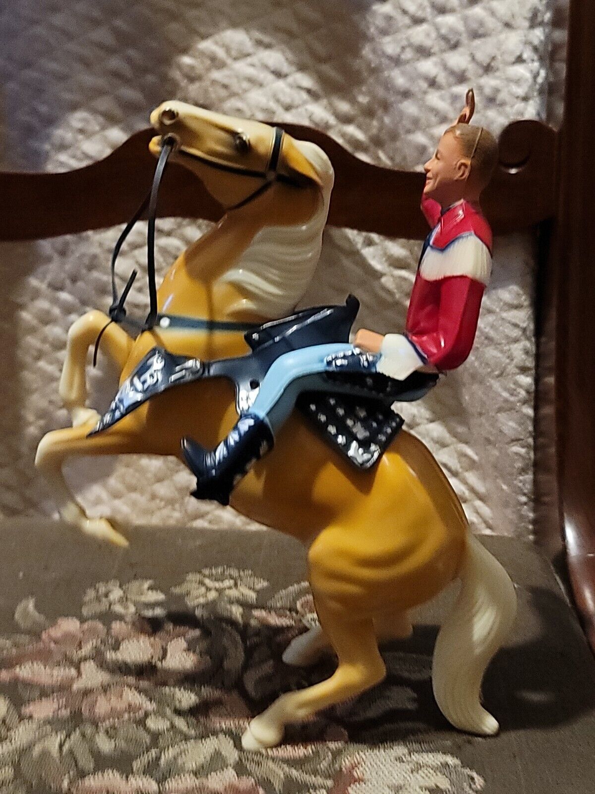 Vintage 9" Hartland Roy Rogers & Trigger Plastic Toy In Original Box Guns Hats 