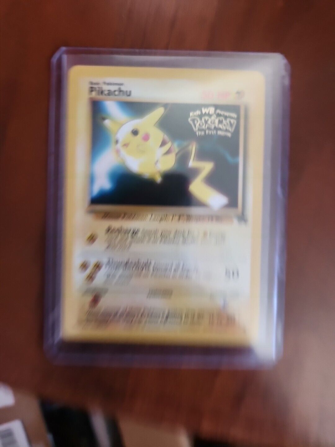 PIKACHU Promo Card #4 Kid's WB Presents The First Movie  1999 Pokemon