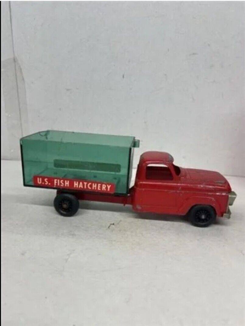 VTG 1950’s Hubley US Fish Hatchery Truck Diecast Die Cast Toy Vehicle