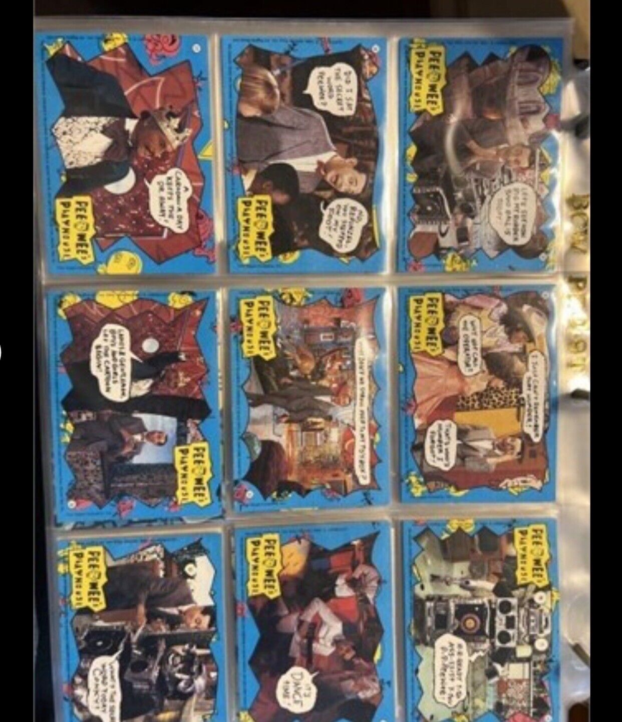 Pee Wee Herman Playhouse Fun Packs Card Set 1-33 Topps 1989