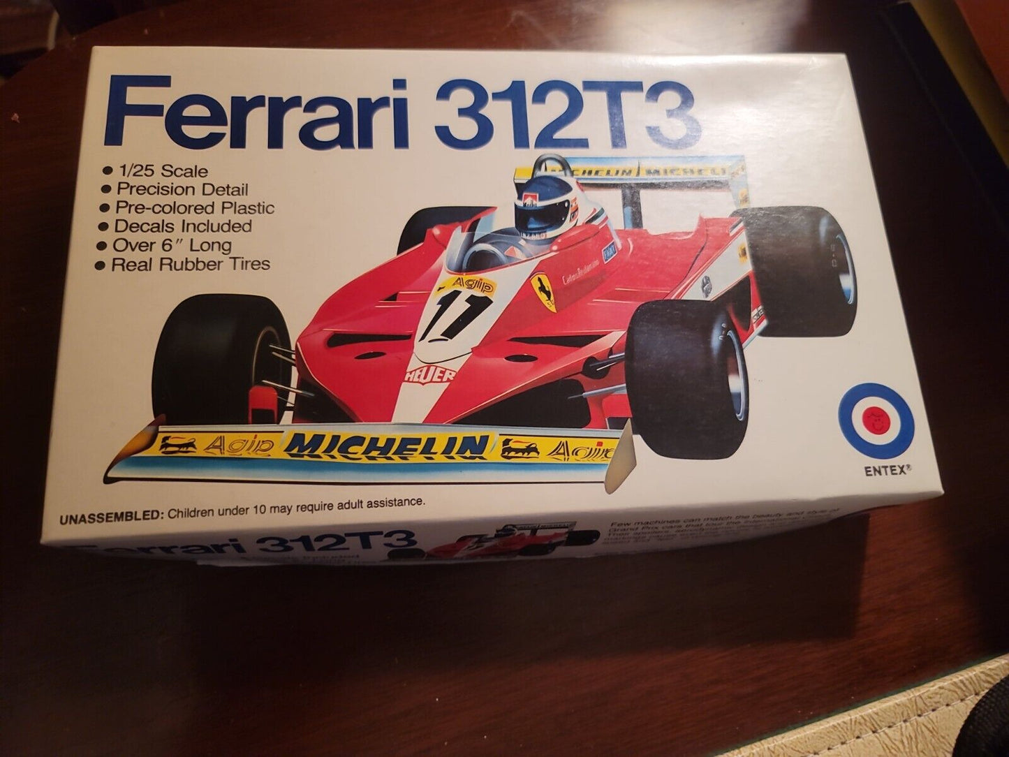 Ferrari 312T3 Entex 1:25 Model Kit # 9552F Sealed Parts Bag inventoried 