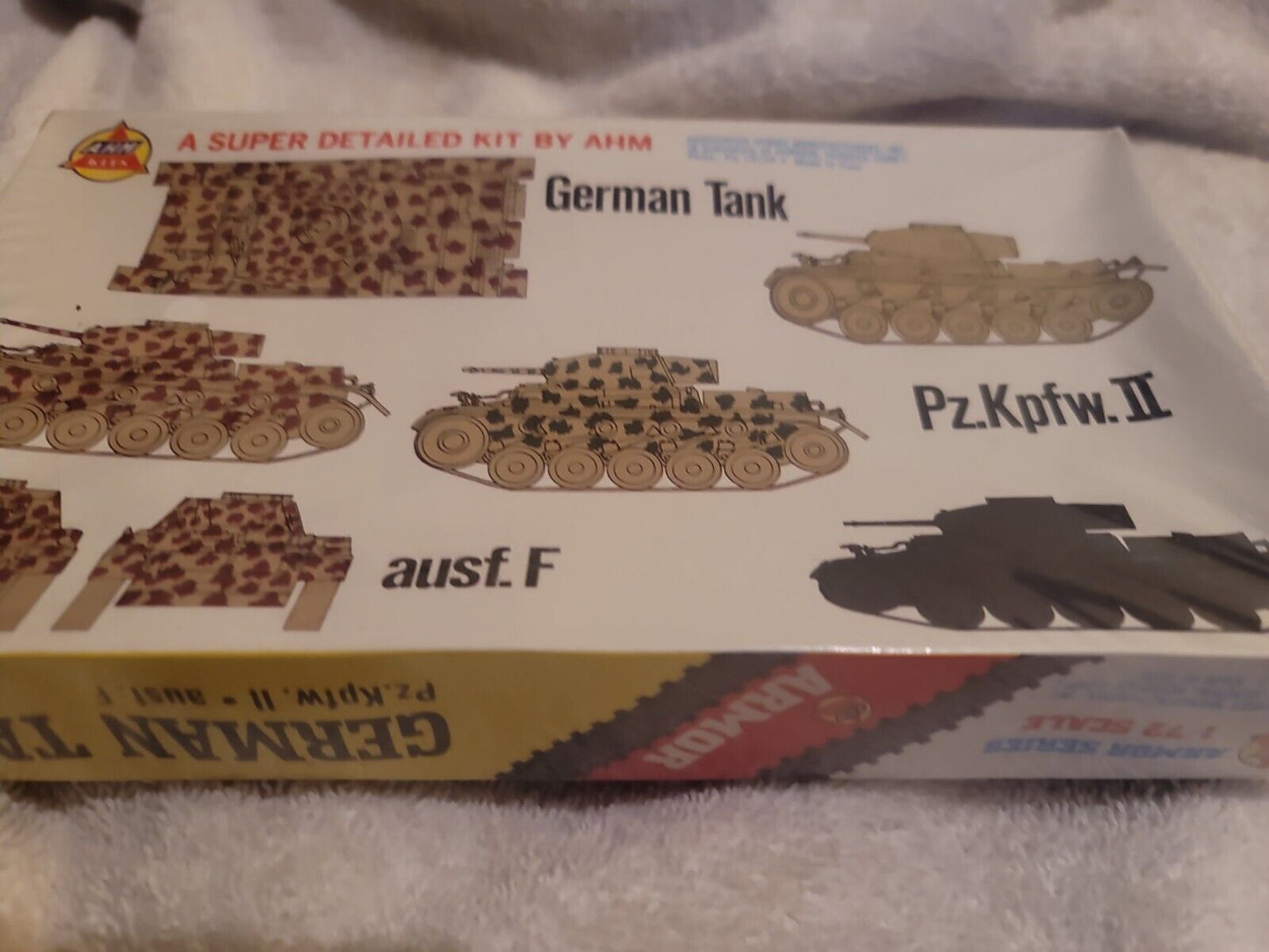 Vtg AHM German Tank Pz.Kpfw.III  Ausf. M1/72 Model Kit 1974 Armor FACTORY SEALED