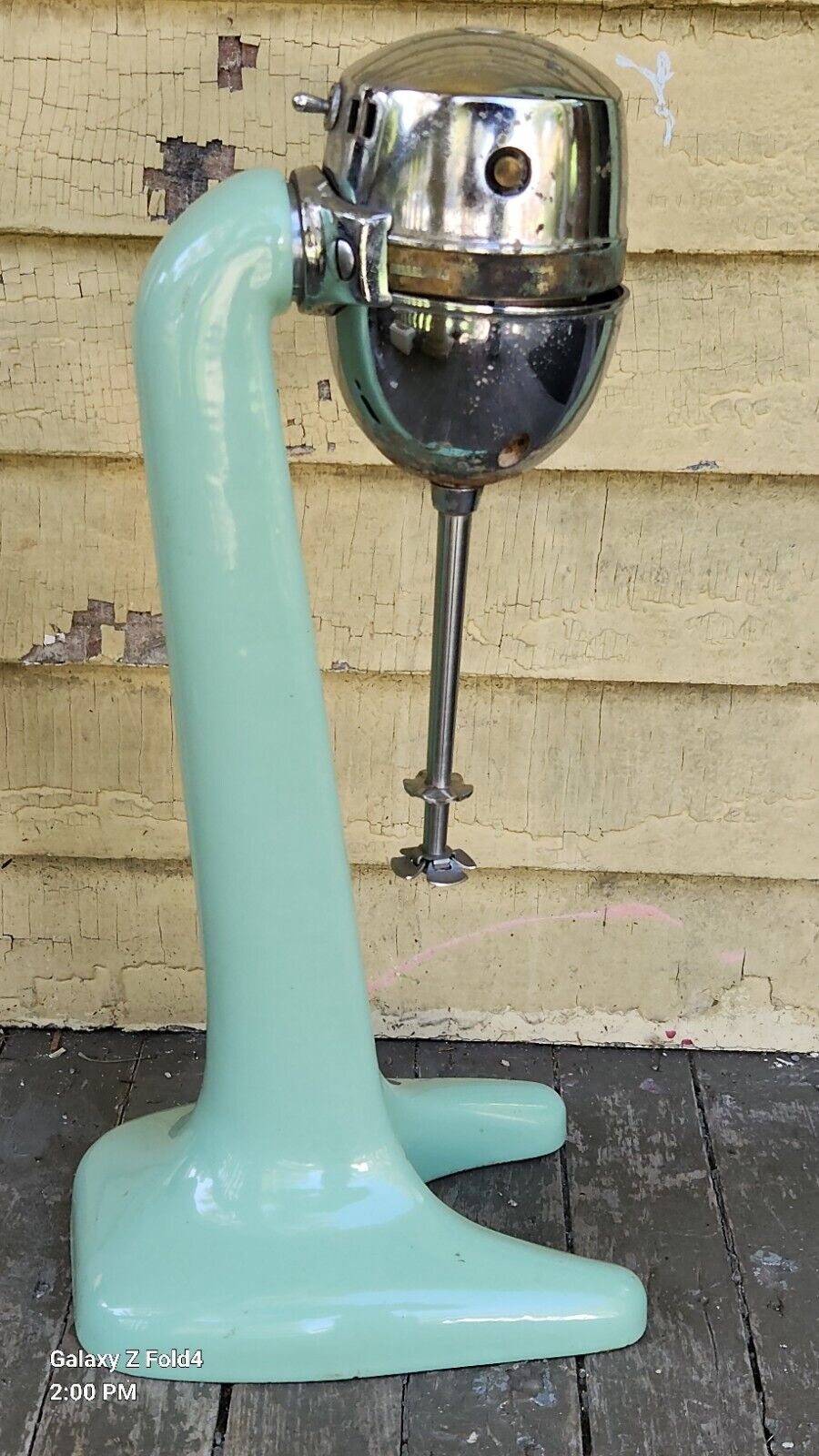 Vintage Hamilton Beach Milkshake Malt Mixer Model 30 Jadite Green Parts MCM DECO