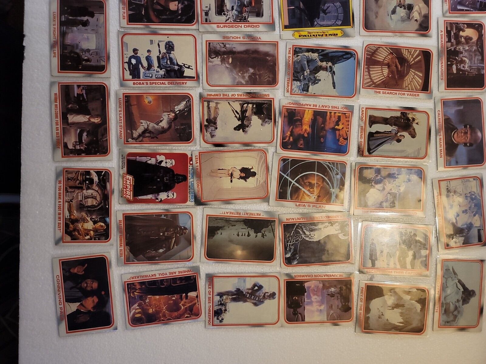 LOT of 61 Empire Strikes Back Topps Trading Cards Star Wars  Near Mint Wow