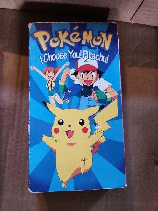 Pokemon I Choose You Pikachu VHS VCR Video Tape Nintendo 2 Available 