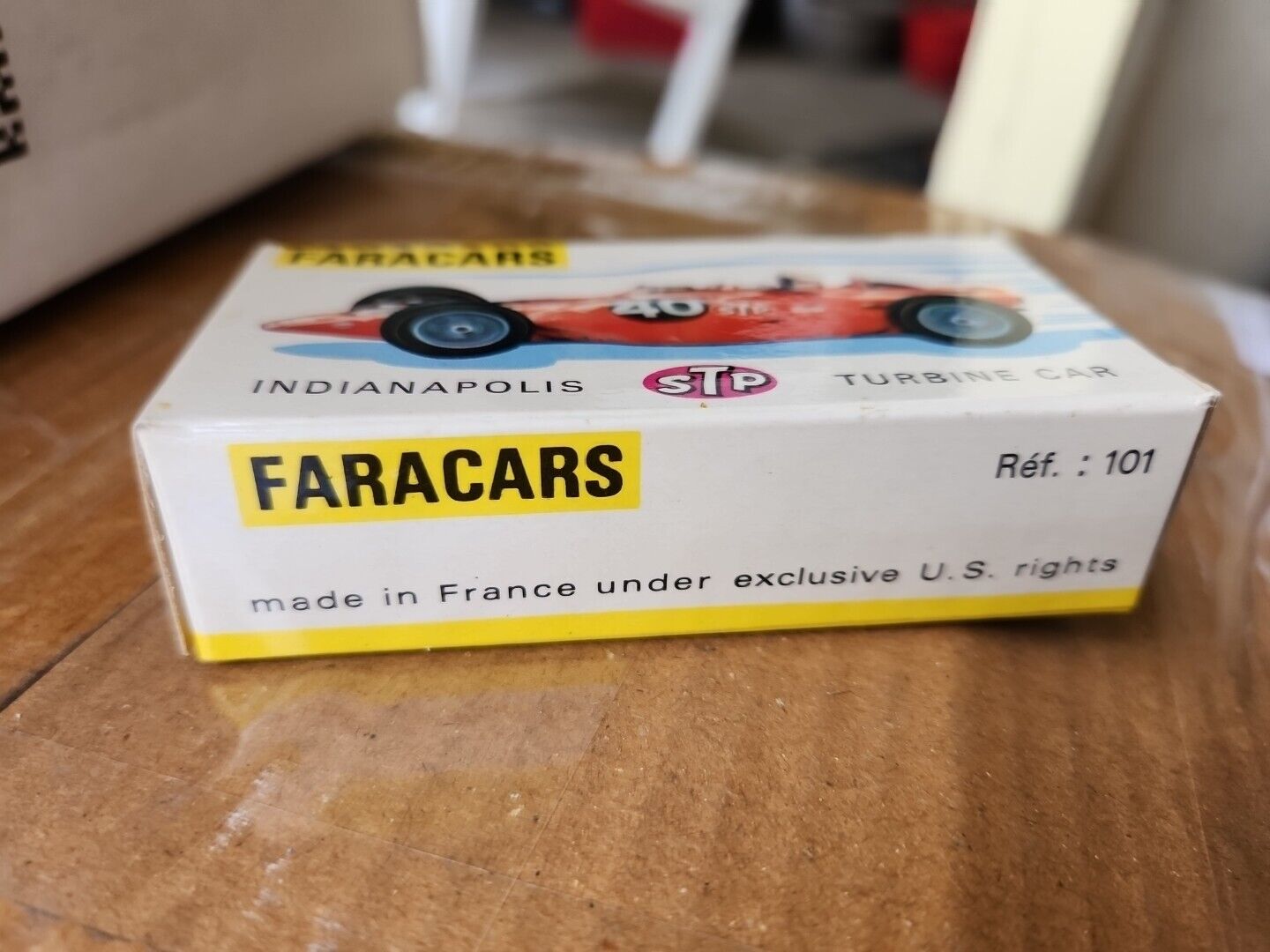 Vintage Faracars France Indianapolis Turbine Car STP, In Box, Decals 1967 Race