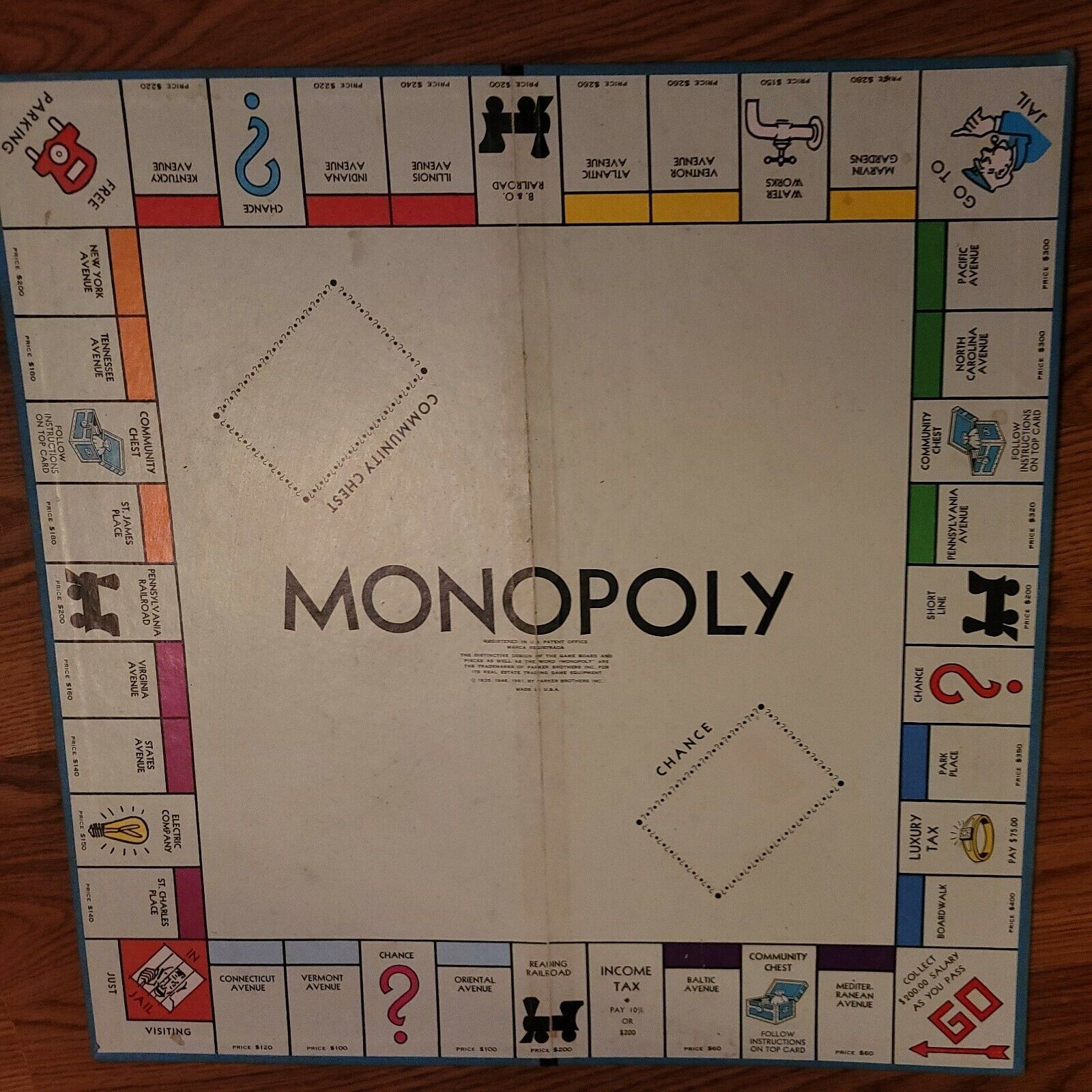 Lot of 4 Vintage 1935 46 61 85 Monopoly Parker Brothers Games Boards only