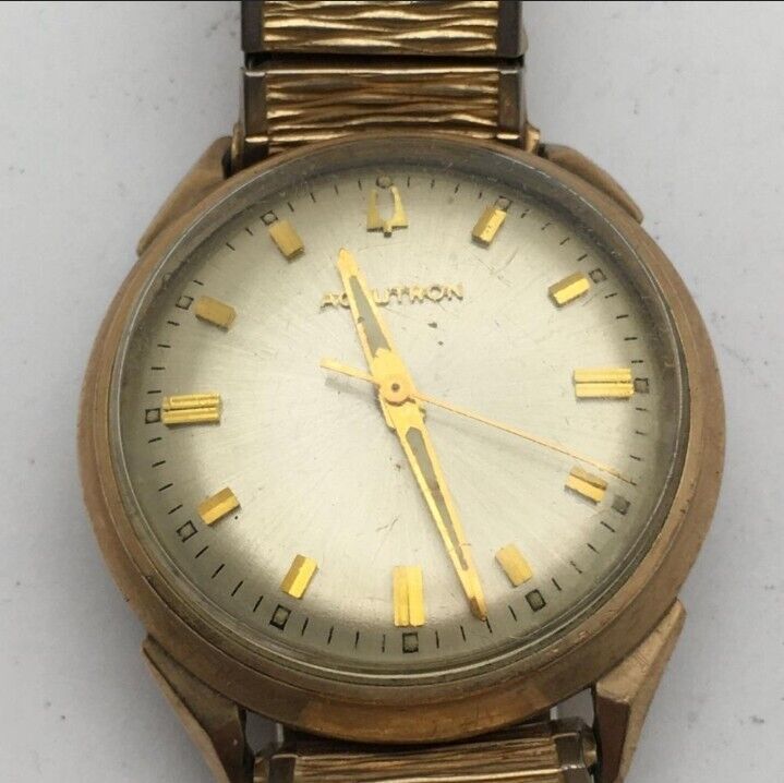 Vintage Bulova Vintage Yellow Gold M7 Waterproof Manual Wind Men's Watch