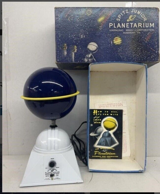 Vintage 1954 Spitz Junior Planetarium Harmonic Reed Corp Star Projector -Works