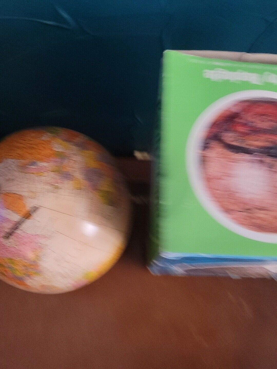 Vintage Replogle THE REVERE 6" World Globe Bank original Box 