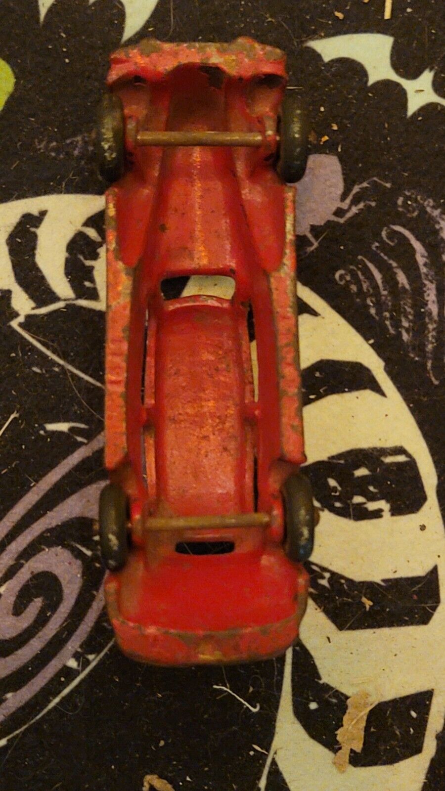 Vintage ARCADE CAST IRON RED FIRE CHIEF CAR HUBLEY 5½" 