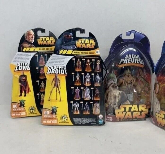 Star Wars Revenge of The Sith Sneak Preview Set of 4 Figures