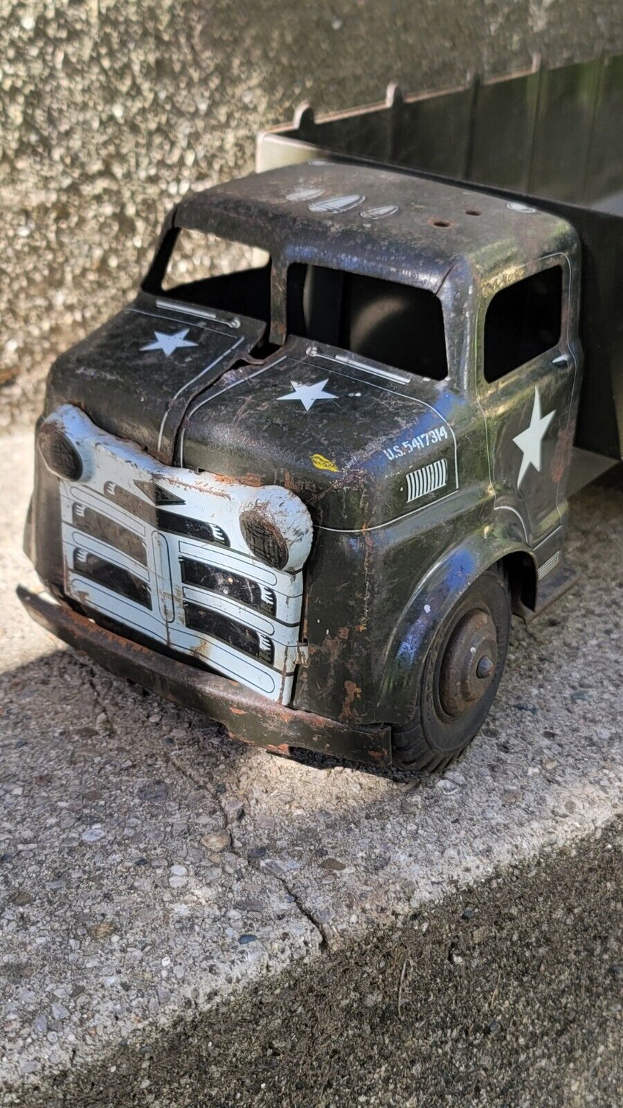 Vintage Antique Mark Lumar Heavy Pressed Steel Military Truck