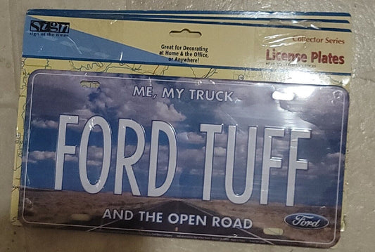 Ford Tuff License Plate - SOTT12050 Mustang 