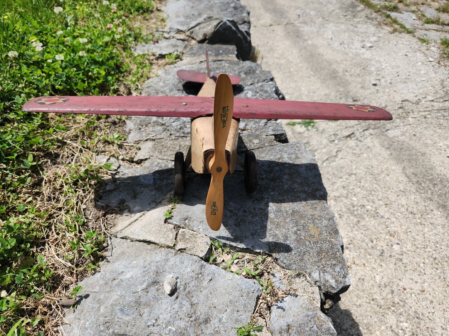 Vintage Steelcraft NX-130 US Mail  Airplane Wood Propeller Original Condition 