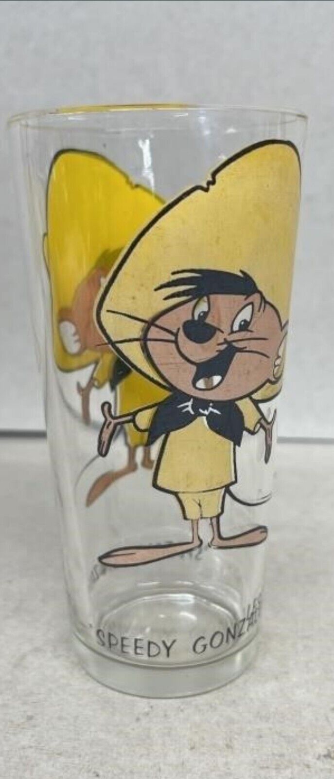 Speedy Gonzales Vintage 1973 Pepsi Collector Series Glass - Looney Tunes