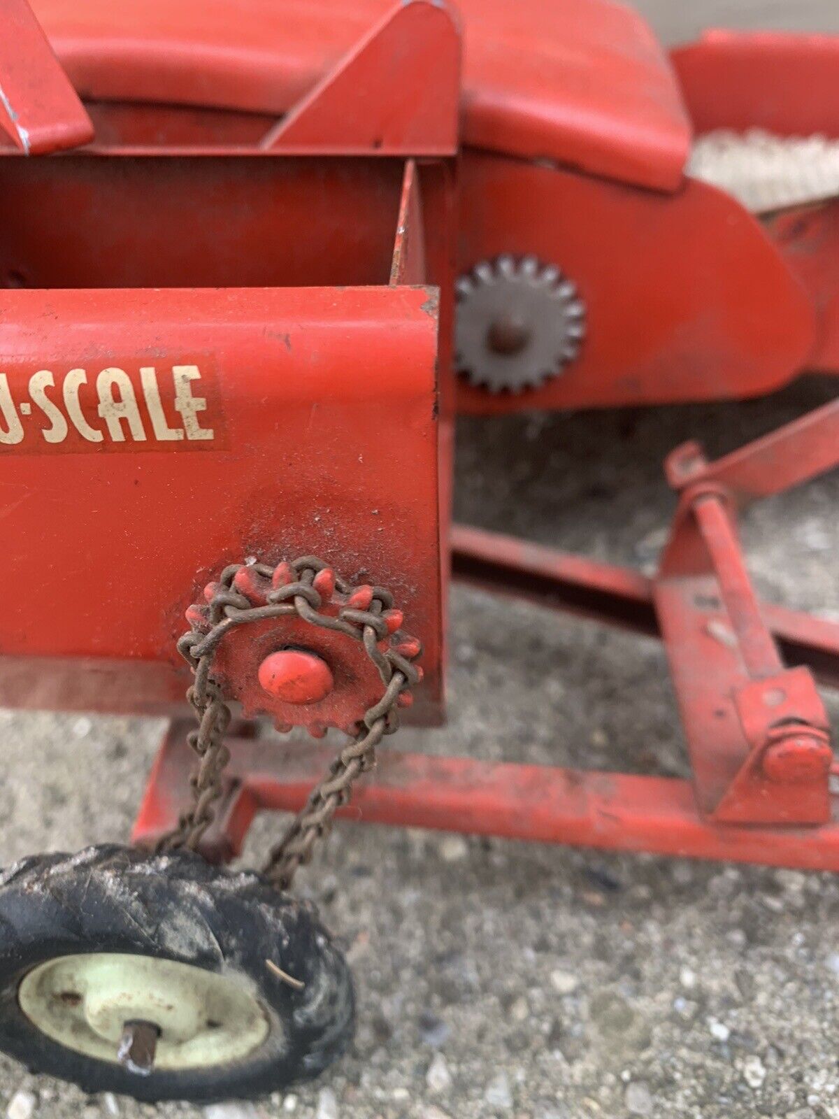 VINTAGE TRU SCALE FARM TOY HAY BALER RAKE COMBINE STYLE TOY Barn Farmer