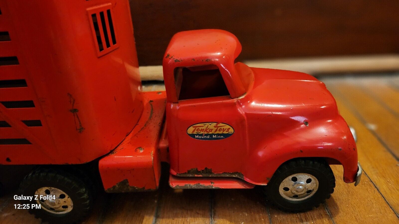 VINTAGE  TONKA  LIVESTOCK RESTORED EXC COND  TOY TRUCK  Farm Barn Man Cave Toys 