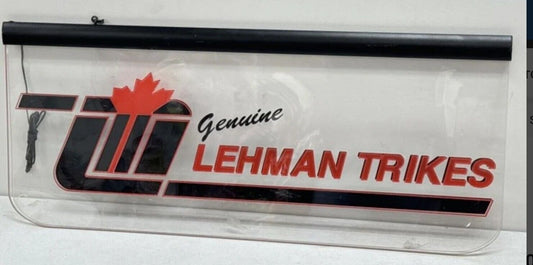 Vintage Lehman Trikes INC dealer banner Motorcycle 3' L Advertising Sign Harley