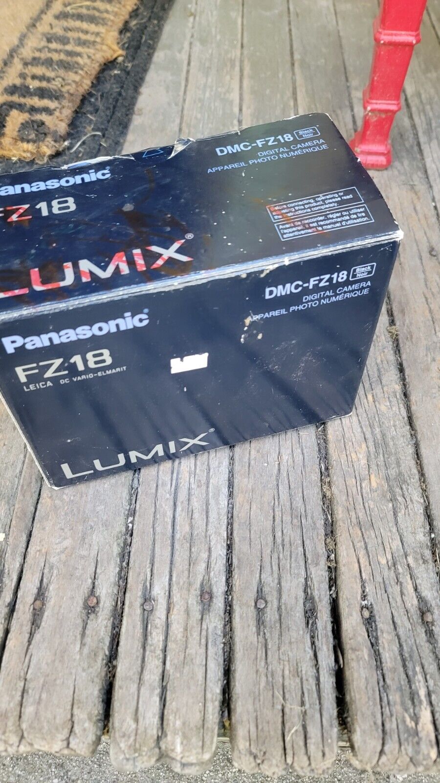 Panasonic Lumix DMC-FZ18 Black Digital Camera IOB Needs Battery 