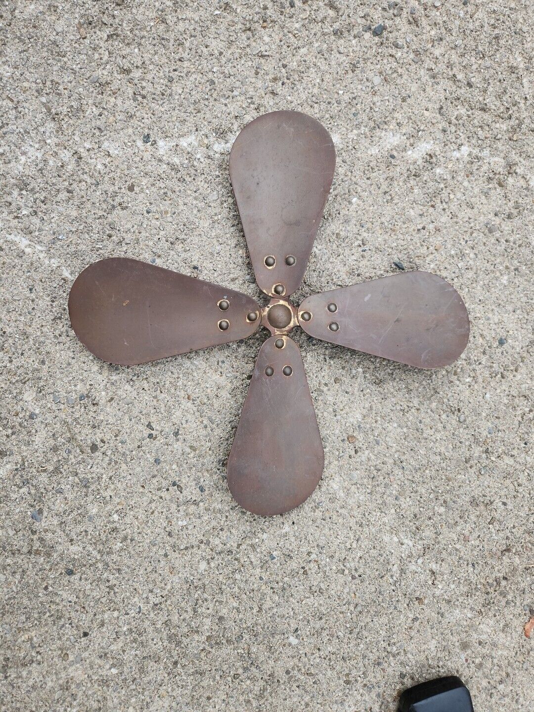 Vintage Westinghouse Brass 12  Inch Electric Fan Blade GE Emerson 