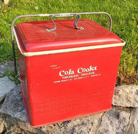 vintage Cola Cooler Fiberglass Insulated Cooler Unique Decor Poloron Productions