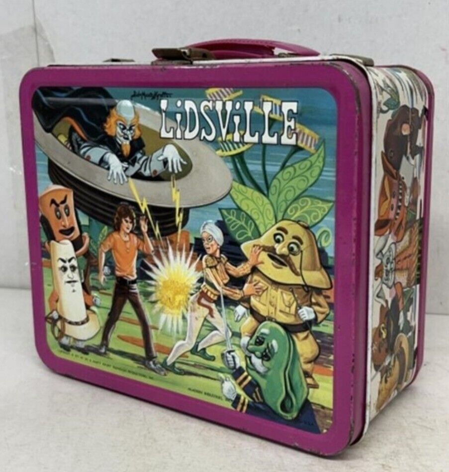 Vintage 1971 Lidsville Metal Lunchbox Sid And Marty Krofft No Thermos