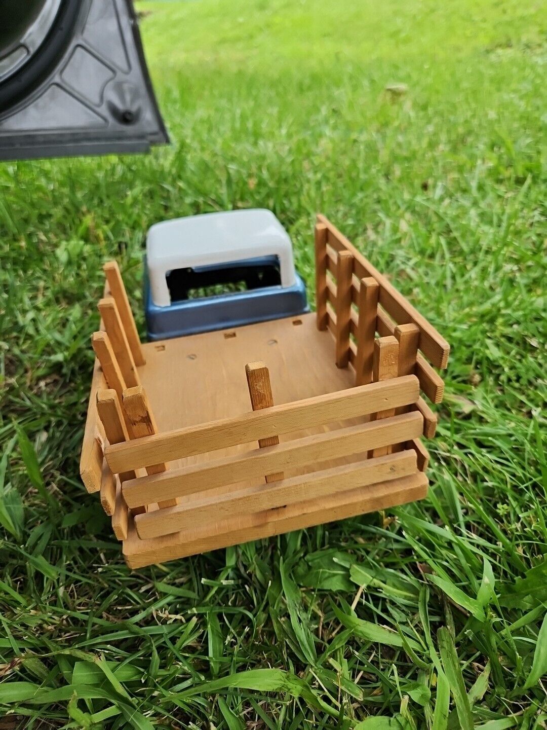 Vintage Structo Tonka  customized Truck W/ Wood Stake bed Nice Collectible Toy