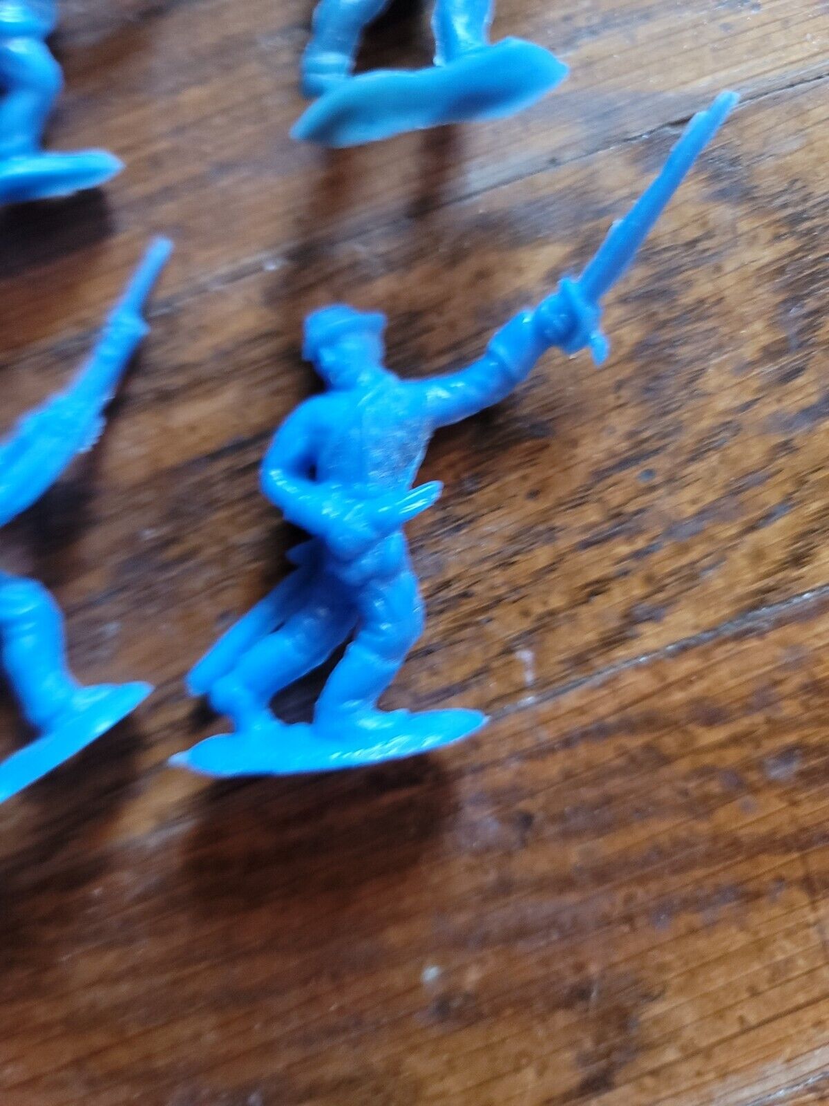 Vintage Marx Lot Of 7 Marx US Sailors Toy Soldiers Dark Blue