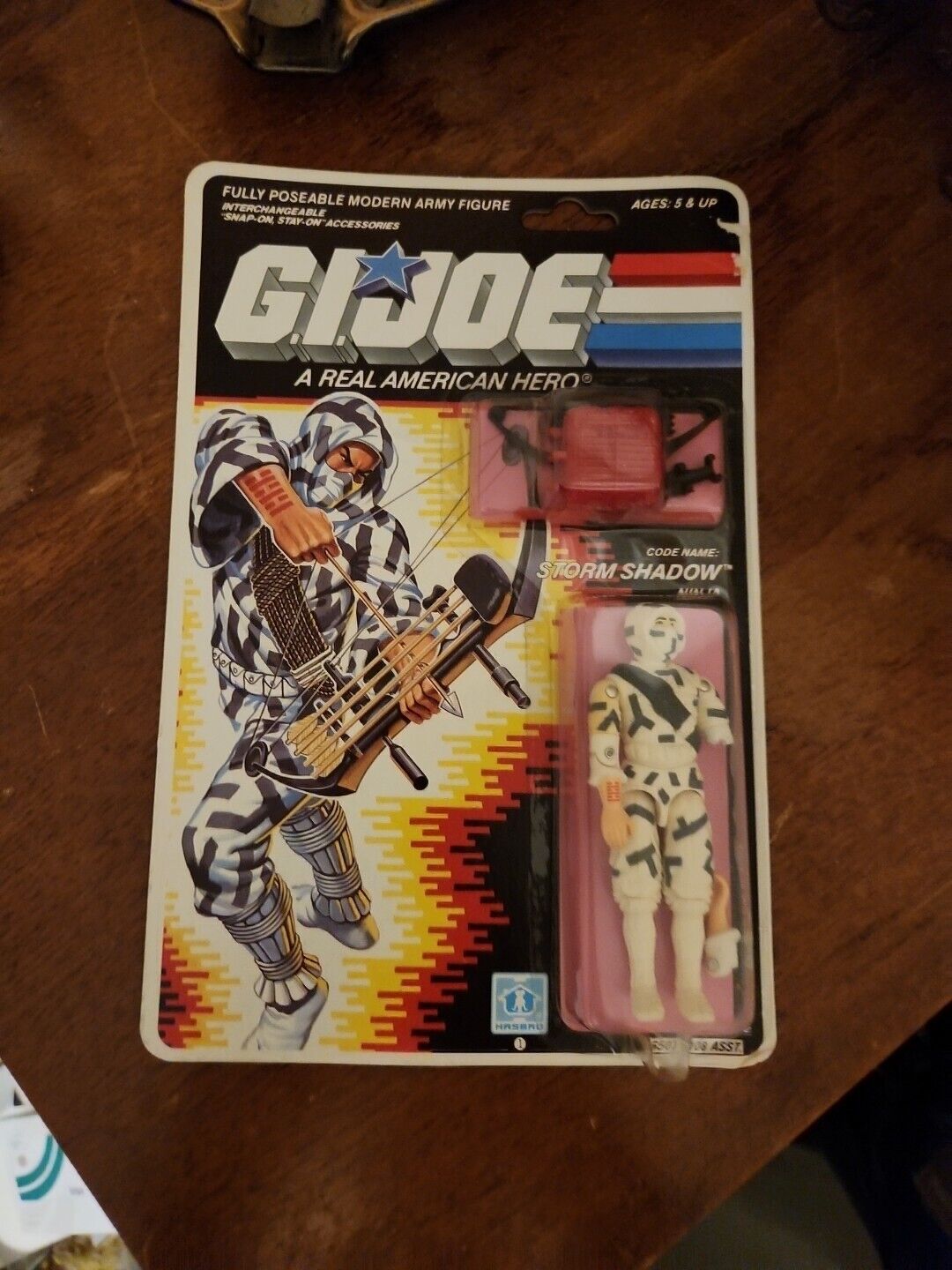 Vintage 1987 Hasbro GI Joe Cobra Ninja Storm Shadow Minty Factory Sealed 