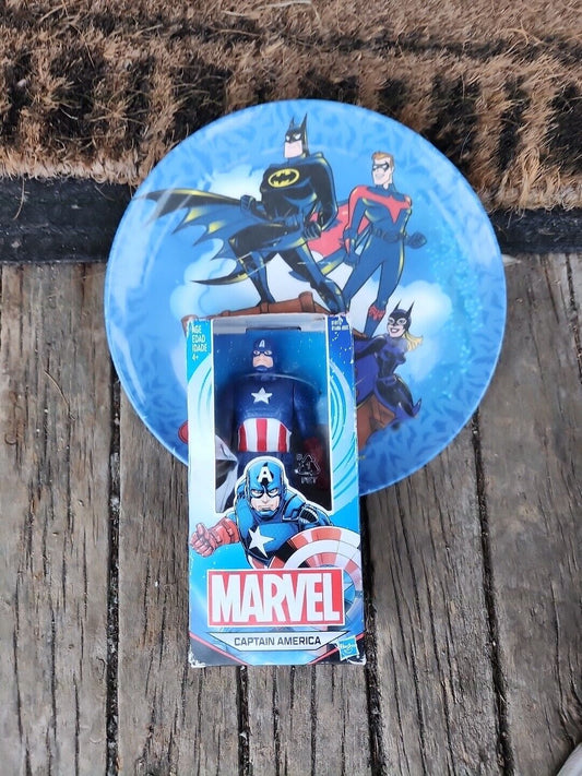 Marvel Captain America 6 Inch Figure Hasbro Plate Collector 