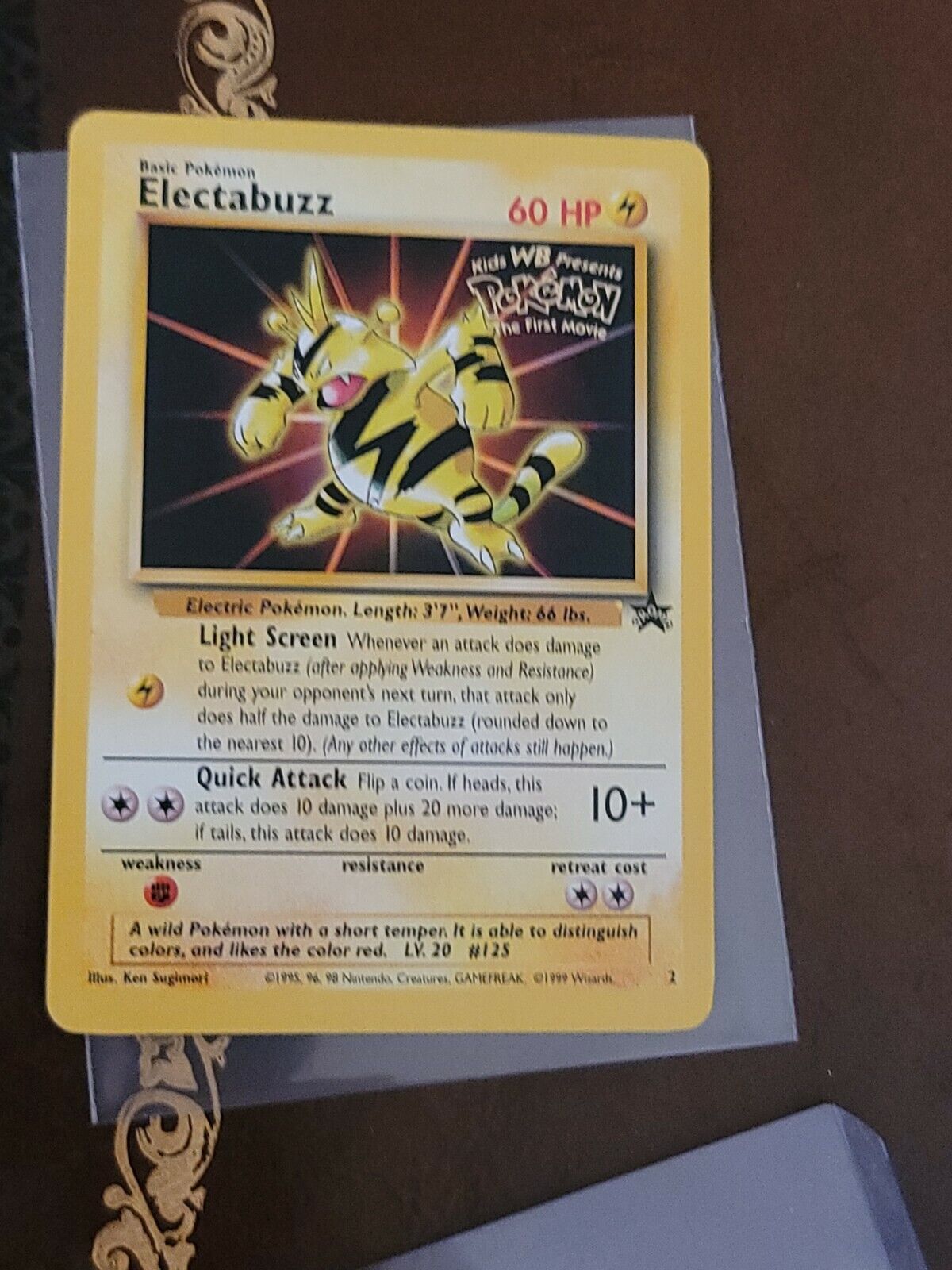 Electabuzz - Black Star Promo - #2 - EXCELLENT Condition  Movie Pokemon Card 