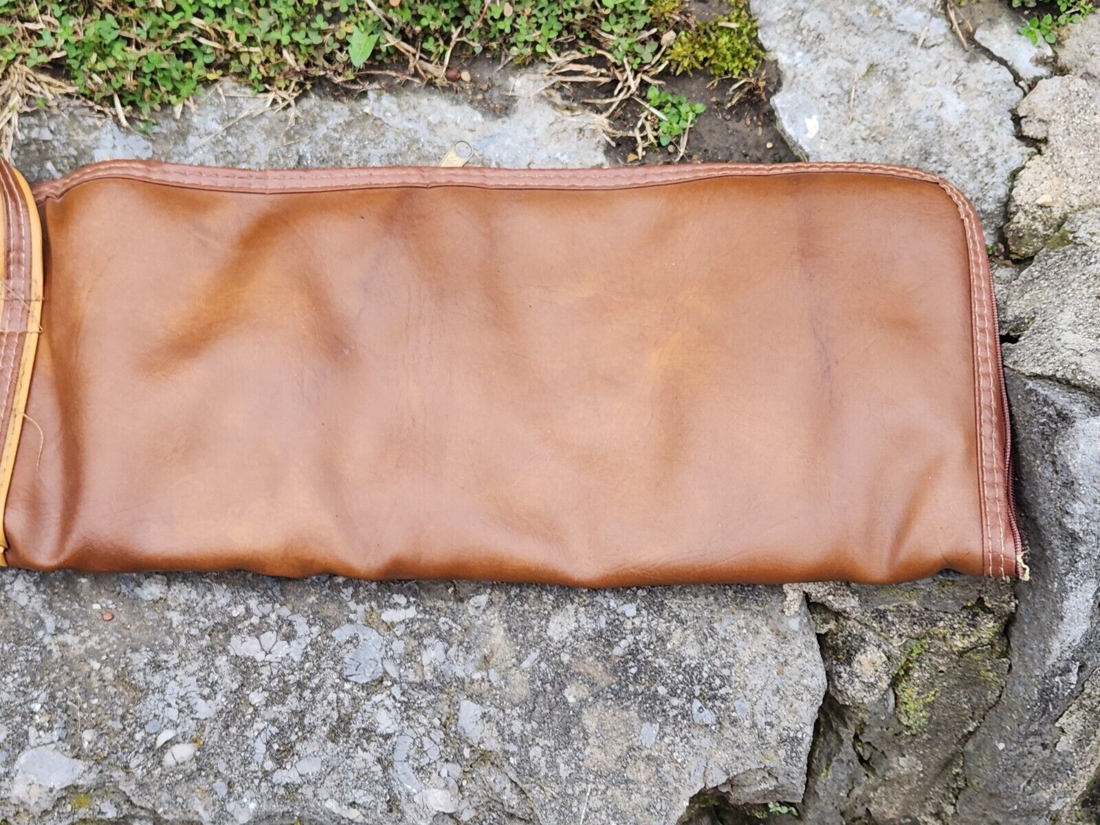 Vintage Redhead Leather Zippered Soft Gun Case 49” Brown Tan strap