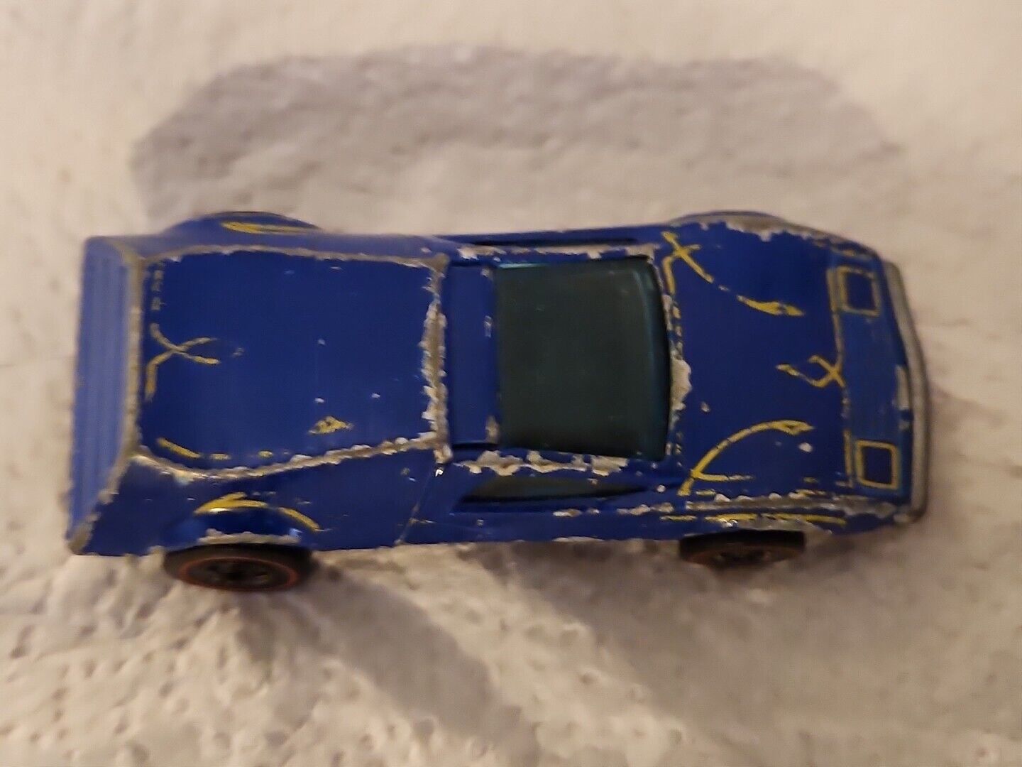 HOT WHEELS REDLINE BUZZ OFF -Dark Blue Enamel Collectible Toy Car Man Cave Decor