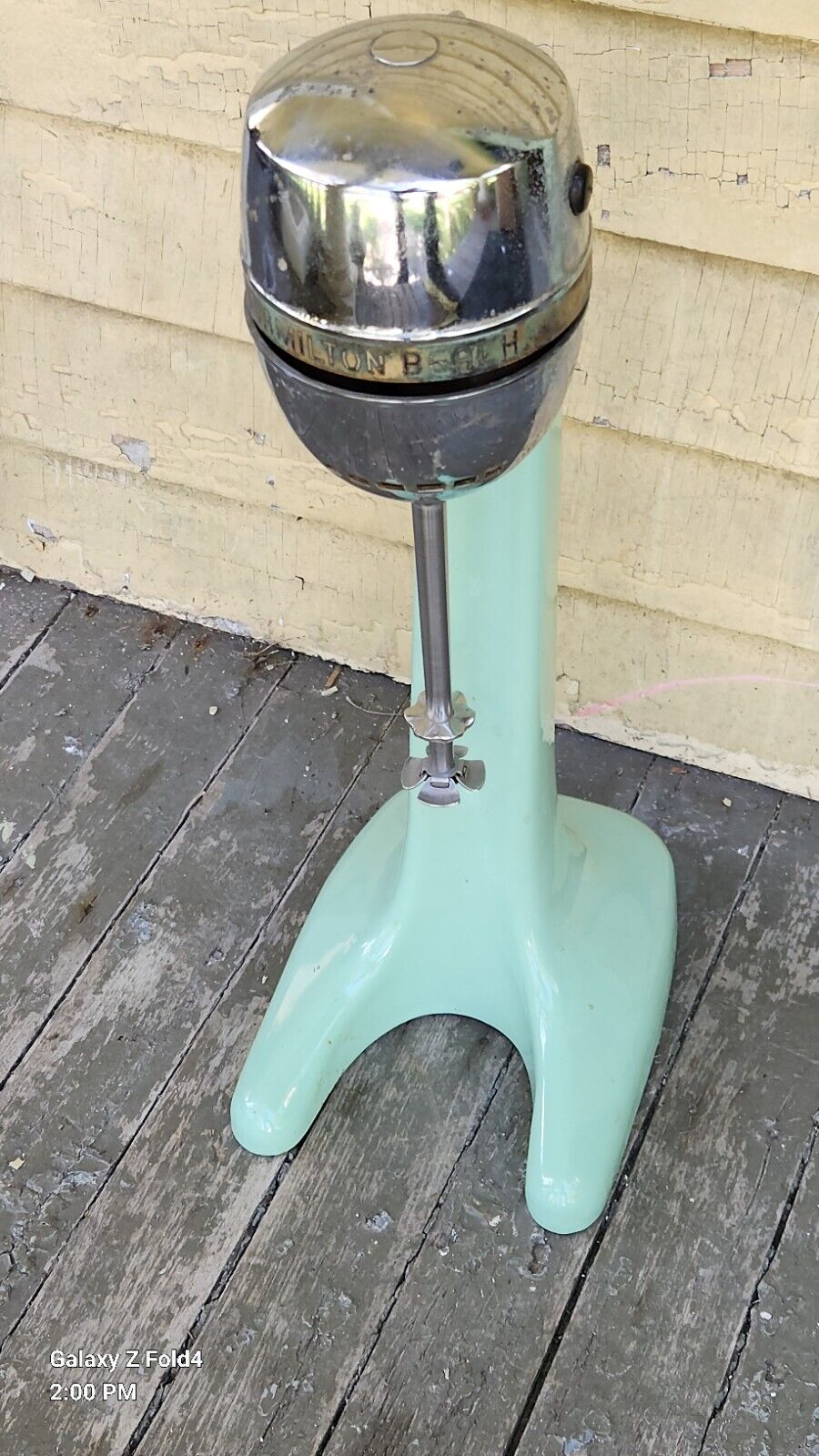 Vintage Hamilton Beach Milkshake Malt Mixer Model 30 Jadite Green Parts MCM DECO