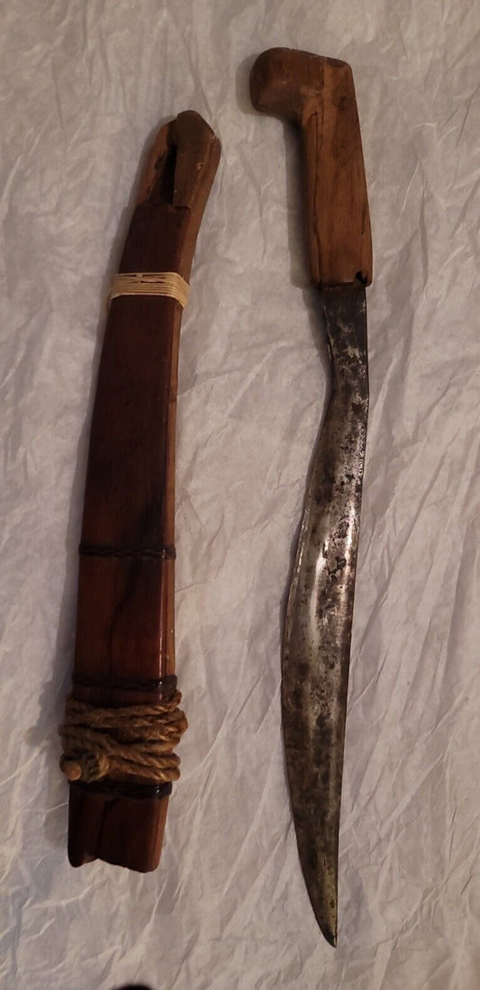 ANTIQUE WORLD WAR II FIGHTING KNIFE HAND MADE SOUTH PACIFIC 