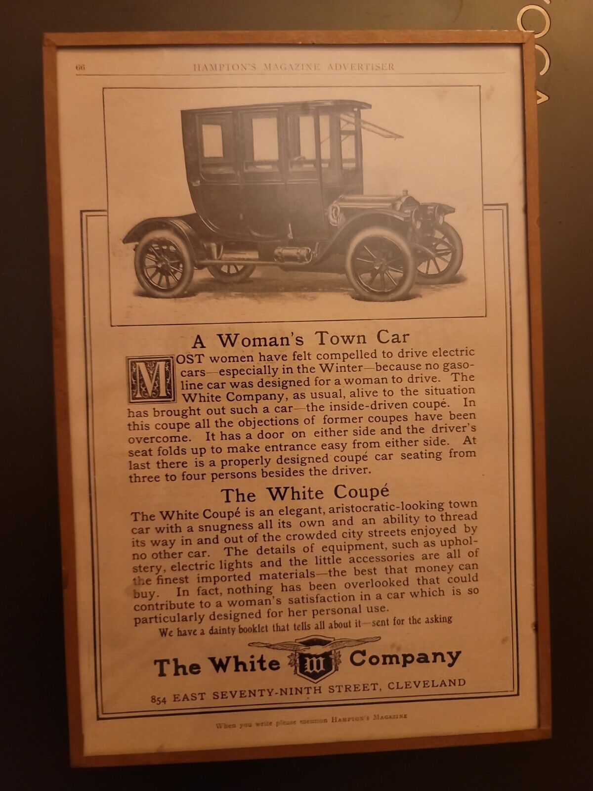 Harvey’s Wallhangers Early 1900s Detroit The White Company Advertisement  