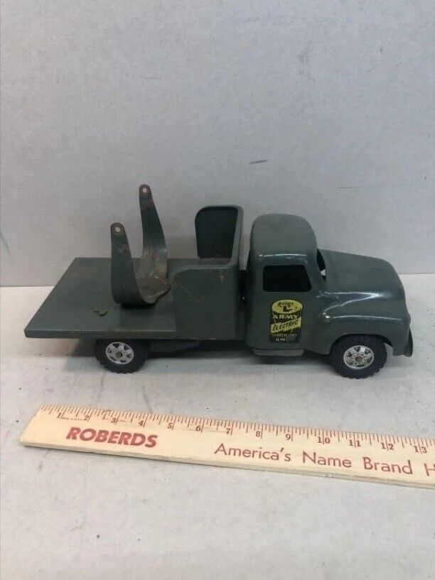 Buddy L US ARMY Electric Searchlight Unit Truck - Pressed Steel - no light