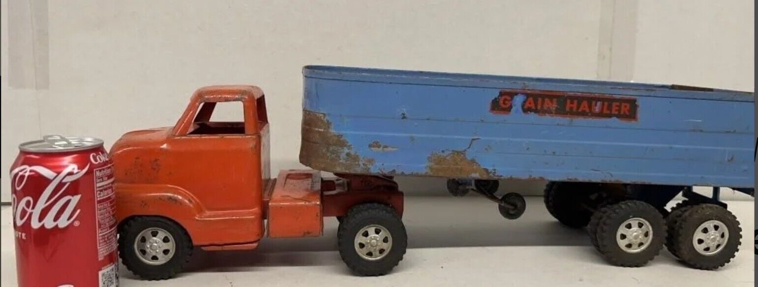 Vintage 1950's Dunwell Buckeye Grain Hauler Truck /Trailer